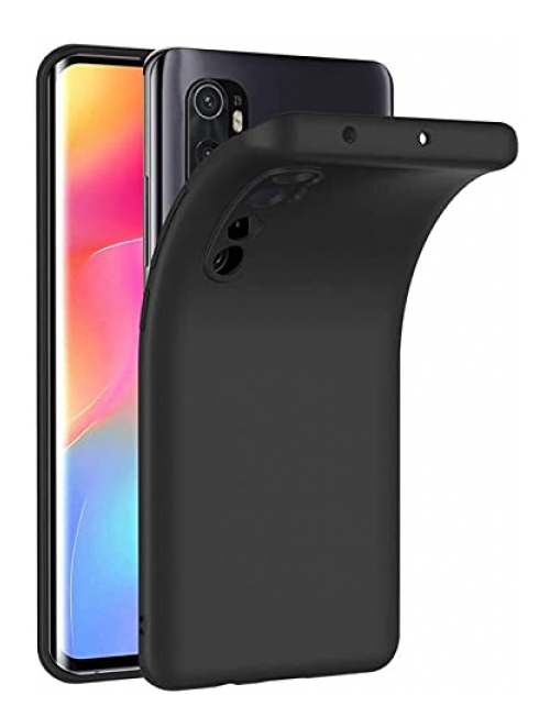 Verco Schwarz Handyhülle für Xiaomi Mi Note 10 Lite Handyhülle24