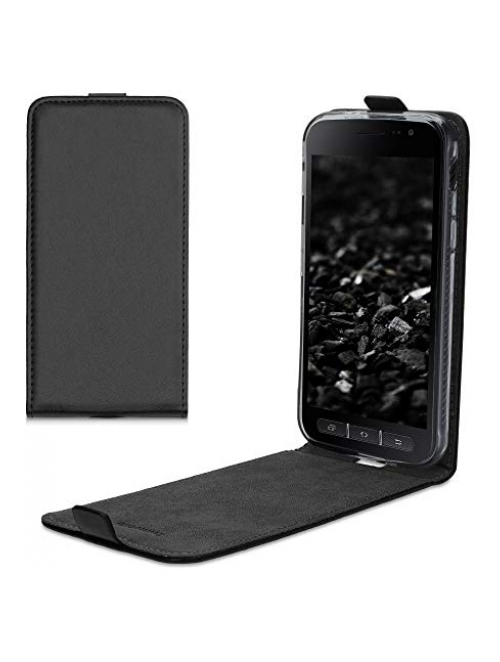 kwmobile Schwarz Kunstleder Handyhülle für Samsung Galaxy Xcover 4s Handyhülle24