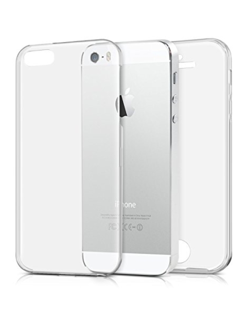 kwmobile Transparent TPU Handyhülle für Apple iPhone 5 Handyhülle24