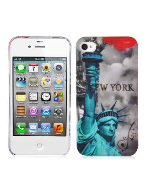 Cadorabo new york - freiheitsstatue abs Handyhülle für Apple iPhone 4 CDMA Handyhülle24