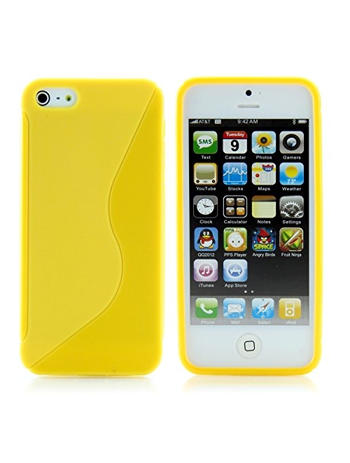 Handy Lux Gelb TPU Handyhülle für Apple iPhone 4s Handyhülle24