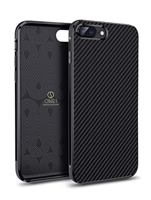 ONES carbon - schwarz hochwertiges tpu Handyhülle für Apple iPhone 8 Plus Handyhülle24